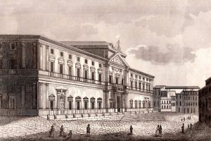 U. Rizzi, il Museo Borbonico nel 1841, incisione.