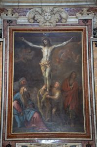 Luca Giordano, Crocifissione di Gesù, olio su tela, sec. XVII, Gaeta, Santuario della Santissima Annunziata