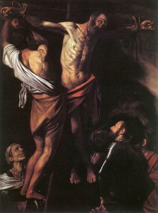 Michelangelo Merisi da Caravaggio, Crocifissione di Sant'Andrea, olio su tela, 1607, Cleveland, Museum of Art