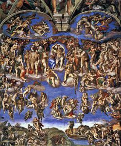 Michelangelo Buonarroti, Giudizio universale, affresco, 1535/1541, Città del Vaticano, Cappella Sistina