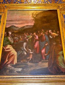 Giovan Filippo Criscuolo, Sinite Parvulos, olio su tavola, 1531, Gaeta, Santuario della Santissima Annunziata, Cappella d’oro