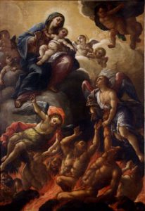 Anselmo Palmieri, Madonna con Bambino e Anime Purganti, olio su tela, 1725/1728, Muro Lucano (Potenza), Cattedrale
