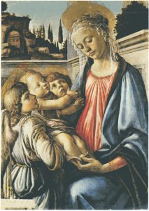 Sandro Botticelli, Madonna col Bambino e due Angeli, tempera su tavola, 14681469, Napoli, Museo di Capodimonte