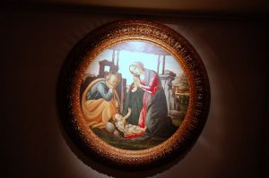 Sandro Botticelli (attr.), Natività, olio su tavola, XV sec., Cassino, Museo dell'abbazia di Montecassino
