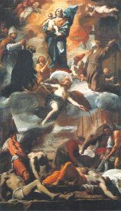 Mattia Preti, Bozzetto per gli affreschi votivi delle sette porte di Napoli, olio su tela, 1656, Napoli, Museo e Gallerie Nazionali di Capodimonte