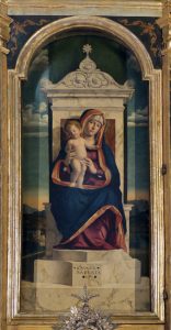 Cima da Conegliano, Polittico di Miglionico, part. Madonna col Bambino