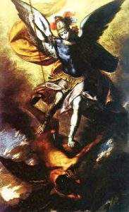Tav. 12 - Girolamo De Magistro - San Michele Arcangelo abbatte il demonio - Napoli chiesa del Purgatorio ad Arco