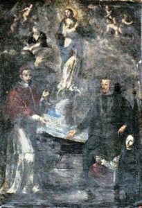 Tav. 17 - Agostino Beltrano-Immacolata Concezione con Alessandro VII e Filippo V - Napoli chiesa di S. Maria la Nova