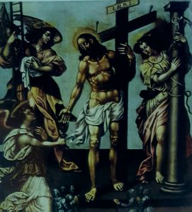 Cristiano Danona, Allegoria del sangue di Cristo Redentore, XVI sec., Ripacandida, chiesa di Santa Maria del Sepolcro