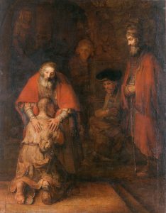 Rembrandt, Il ritorno del figliol prodigo, 1660-1669, San Pietroburgo, museo dell'Hermitage