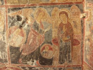 Annunciazione, 1196, San Vito dei Normanni, chiesa rupestre di San Biagio
