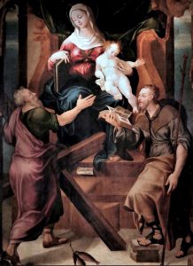 Pietro Negroni, Madonna col Bambino e i Ss. Andrea e Giacomo, 1555, Orleans, museè des Beaux-Arts