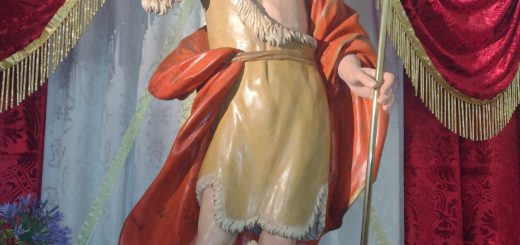 Anonimo maestro tardobarocco, San Giovanni Battista, XVIII secolo, Spigno Saturnia (Latina), chiesa di San Giovanni Battista